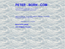 Tablet Screenshot of peter-born.com